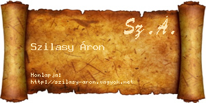 Szilasy Áron névjegykártya